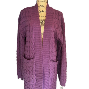 Purple full Length Cardigan NEW